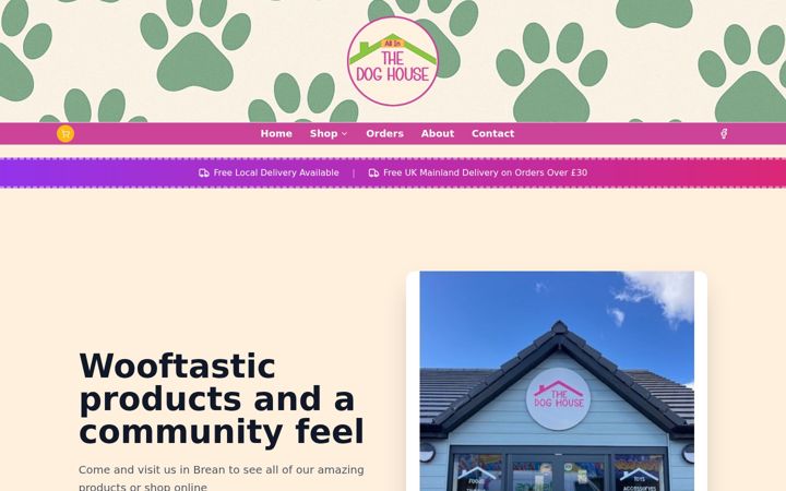 Screenshot of allinthedoghouse.co.uk
