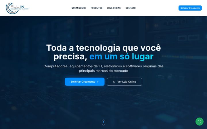 Screenshot of allinti.com.br