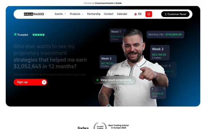 Ekrano kopija allintraders.ai