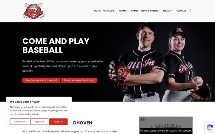 Screenshot of allinveldhoven.com