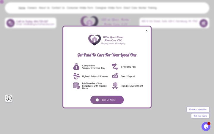 Screenshot του allinyourhomecare.com