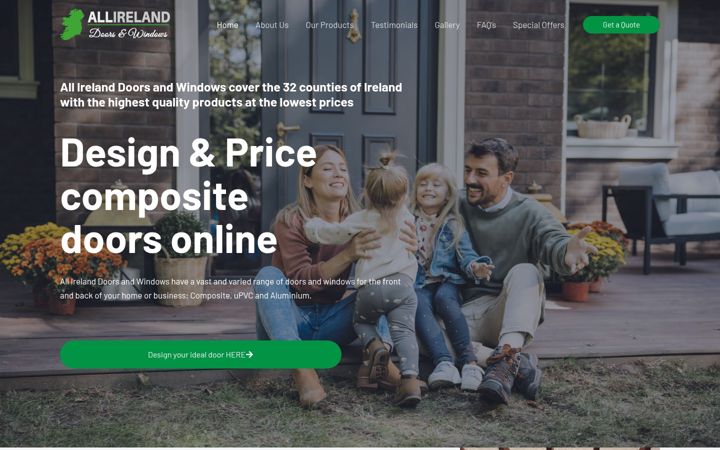 Screenshot of allirelanddoors.ie