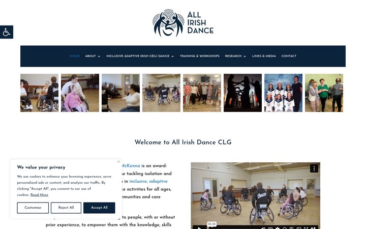 Screenshot of allirishdance.com