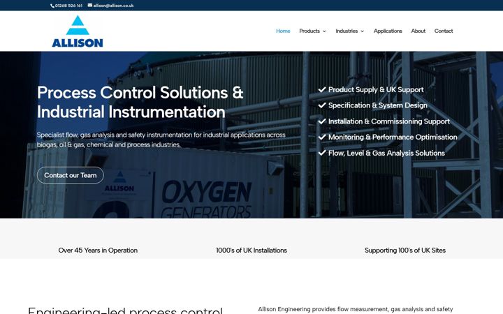 Screenshot of allison.co.uk