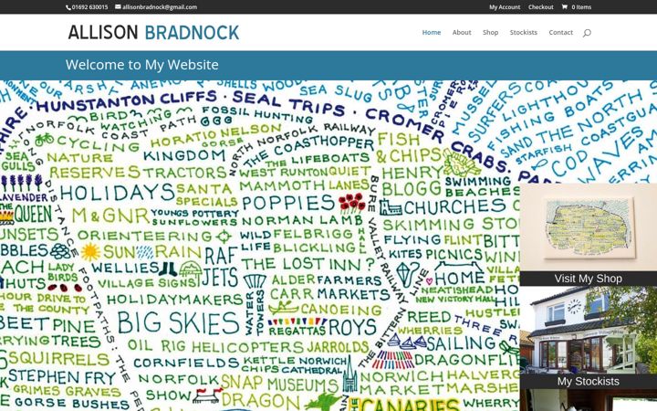 Screenshot of allisonbradnock.co.uk
