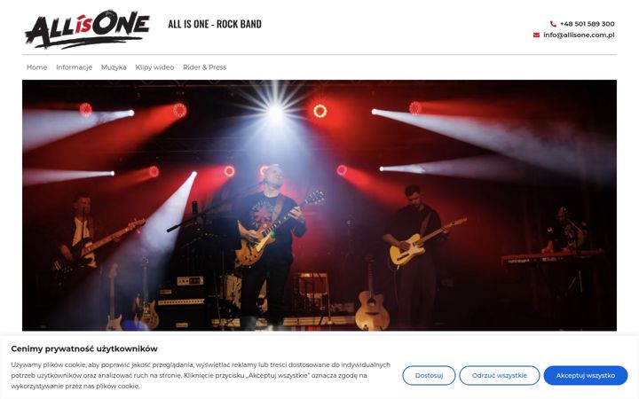 Screenshot of allisone.com.pl