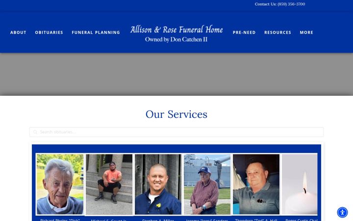 Screenshot of allisonrosefh.com
