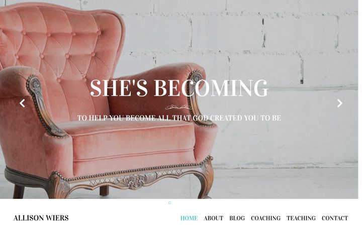 Screenshot of allisonwiers.com