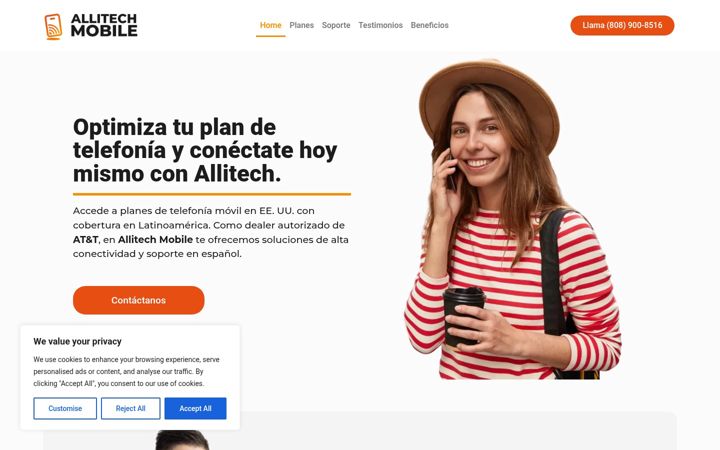 Screenshot of allitechmobile.com