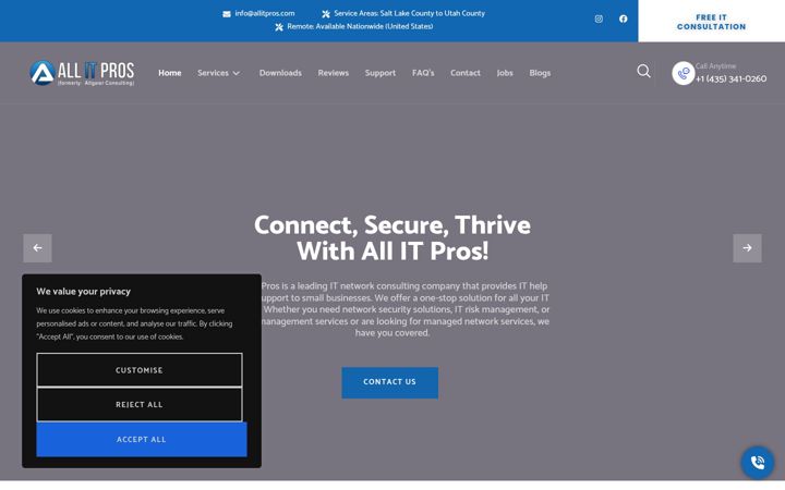 Screenshot of allitpros.com
