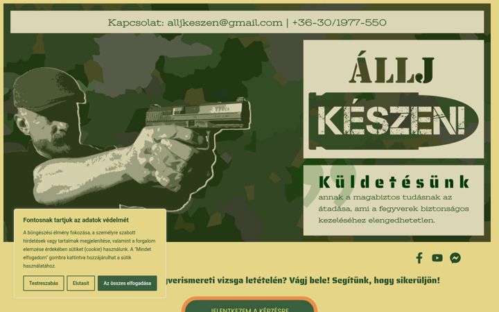 Screenshot of alljkeszen.hu