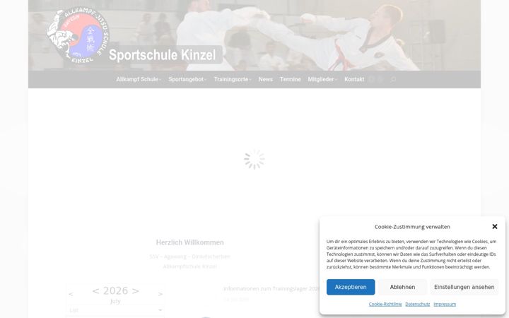 Екранна снимка на allkampf-schule-kinzel.de