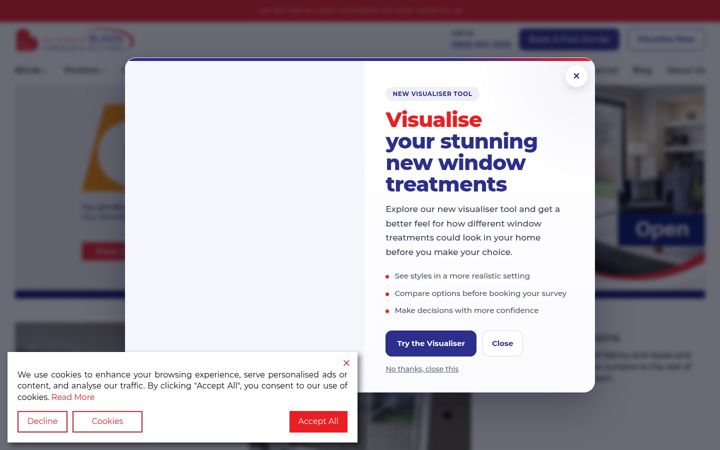 Screenshot of allkindsofblinds.co.uk
