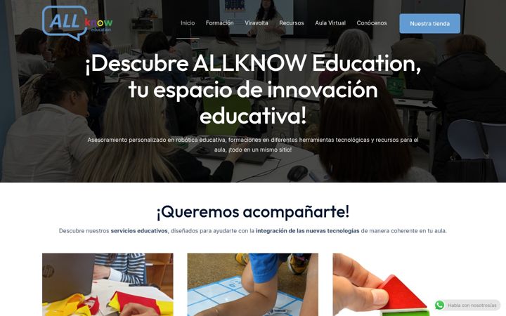 Screenshot of allknow.education