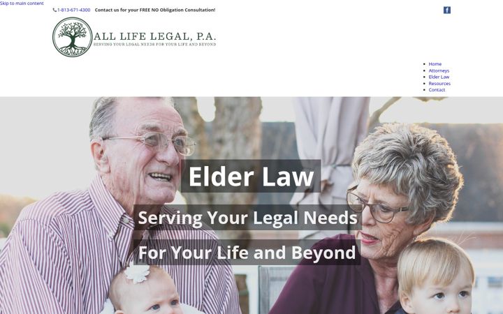 Screenshot of alllifelegal.com