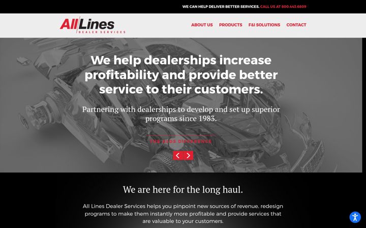 Screenshot von alllinesdealerservices.com