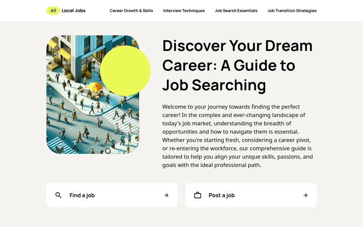 Screenshot of alllocaljobs.com