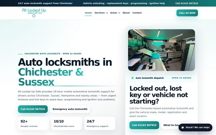 Screenshot of alllockedupsafe.co.uk