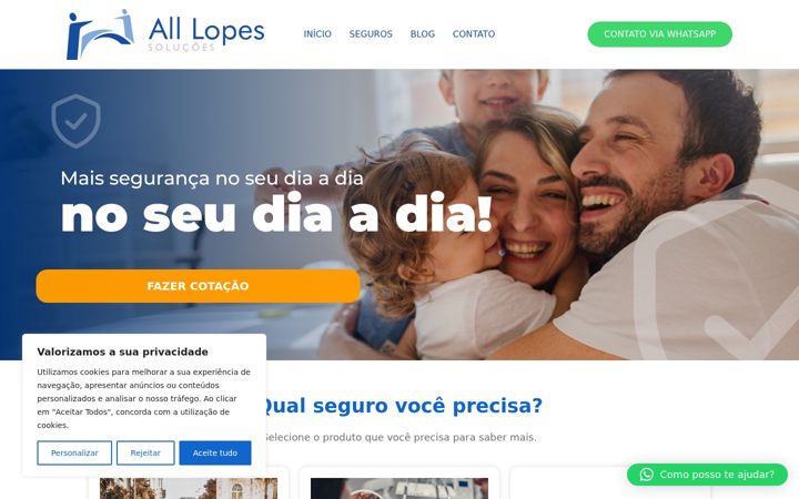 Capture d'écran de alllopes.com.br