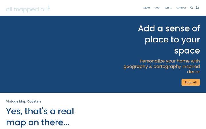 Screenshot of allmappedout.co