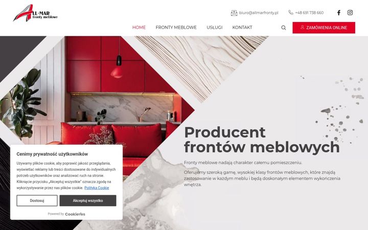 Screenshot of allmarfronty.pl