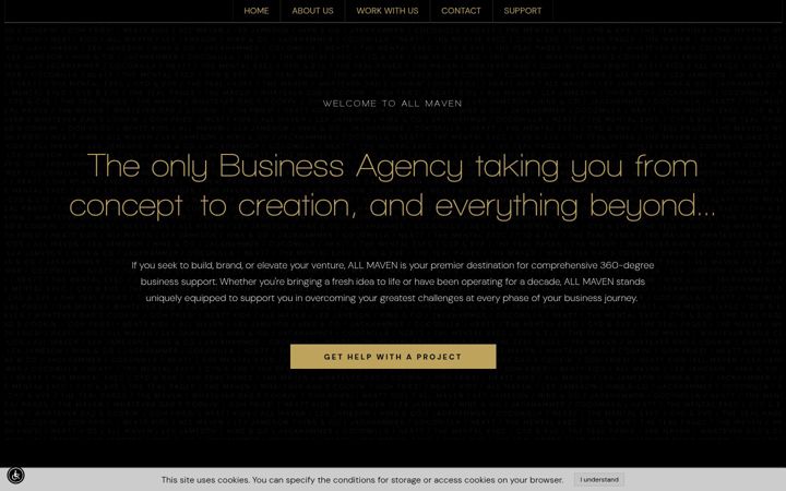 Screenshot of allmaven.agency