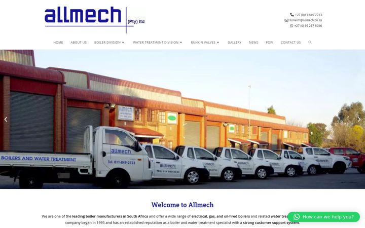 Capture d'écran de allmech.co.za