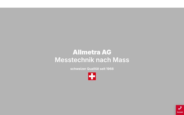 Screenshot of allmetra.swiss