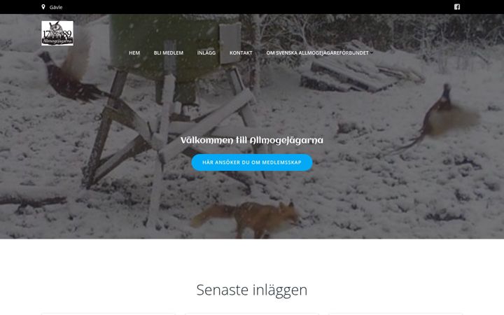 Screenshot of allmogejagarna.se