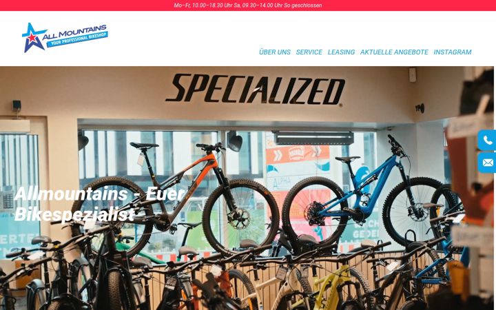Screenshot of allmountains.de