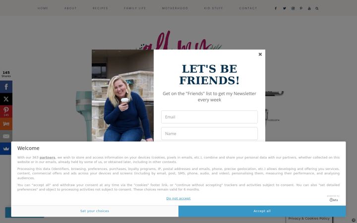 Screenshot of allmygoodthings.com