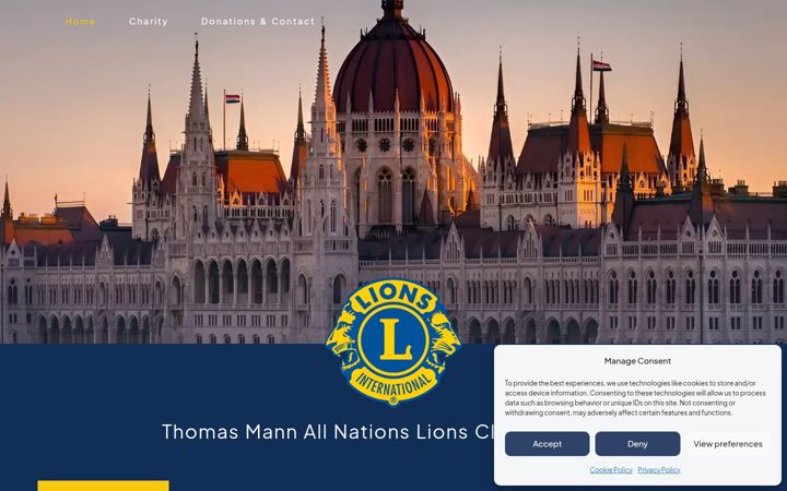 Ekraanipilt saidist allnationslionsclub.hu