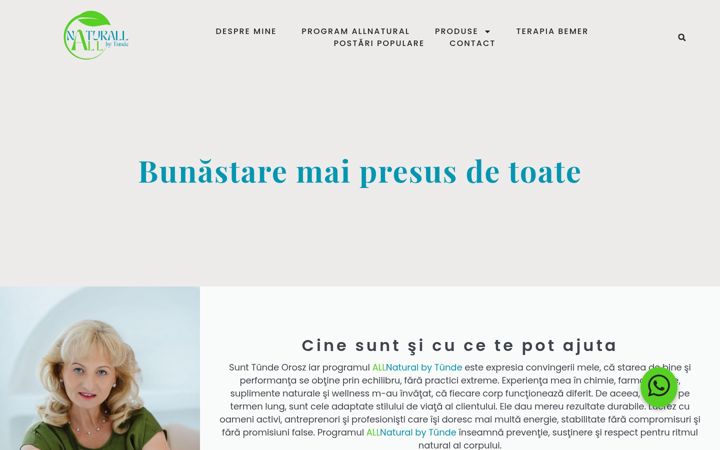 Screenshot of allnatural.ro