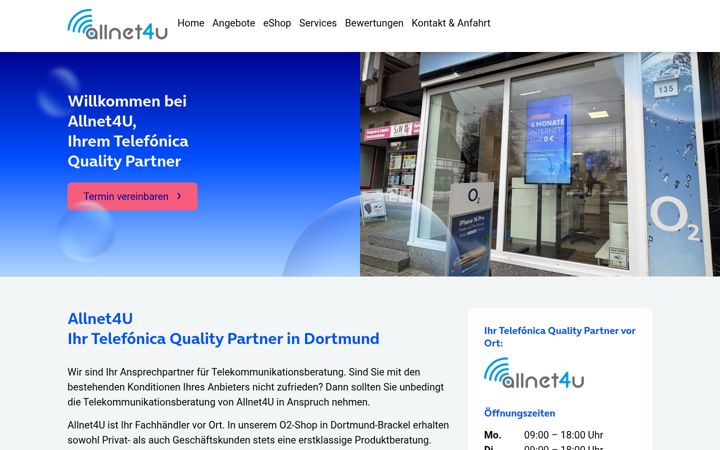 Screenshot of allnet4u-brackel.de