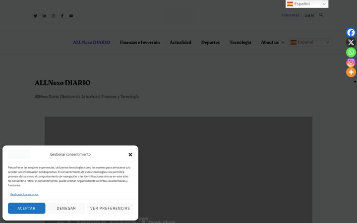 Screenshot of allnexodiario.com