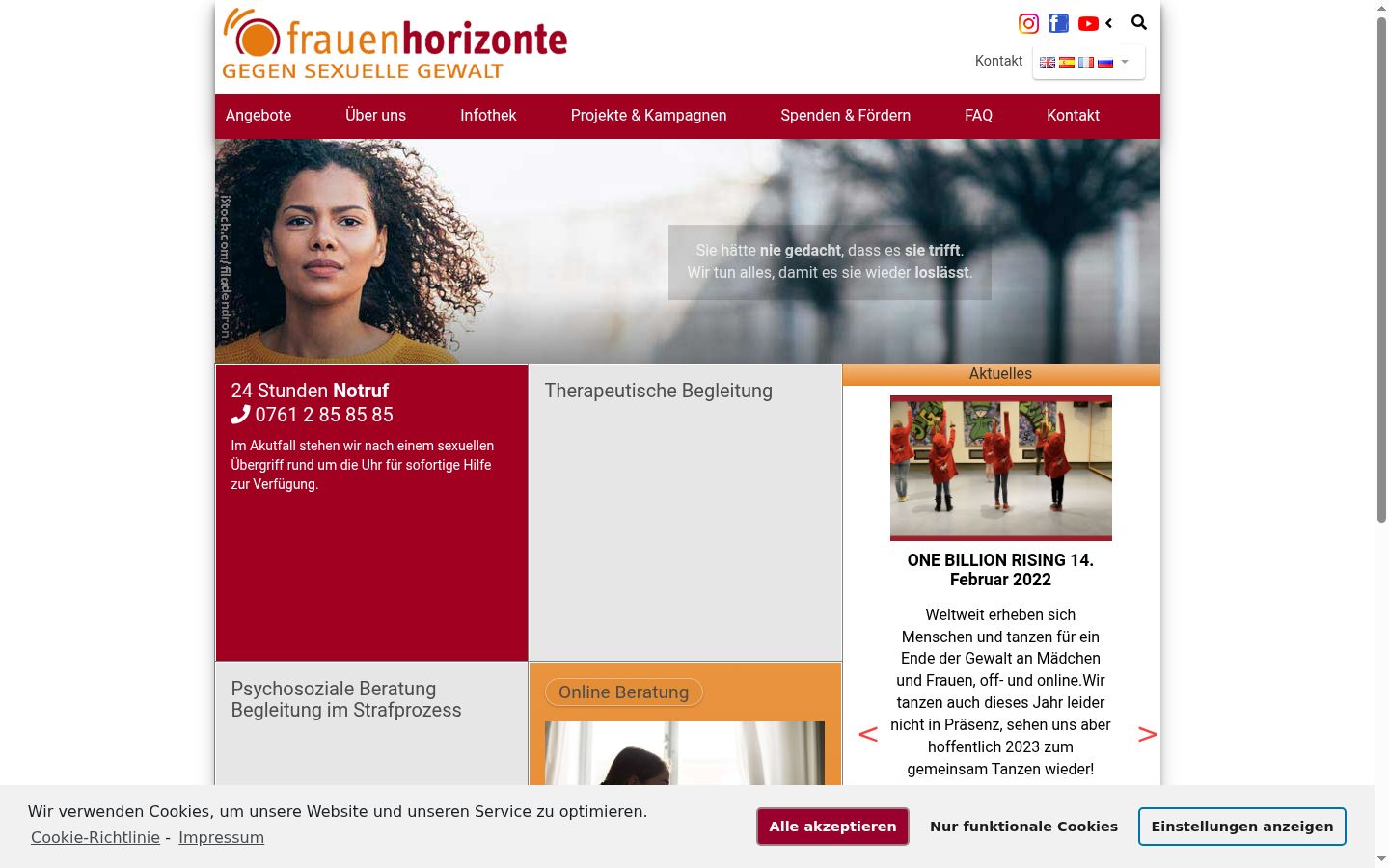 Screenshot tal-banner tal-kunsens muri qabel kwalunkwe interazzjoni
