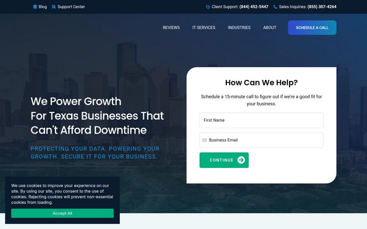 Screenshot of allnonetechsolutions.com