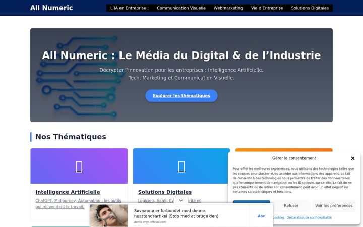 Screenshot di allnumeric.fr