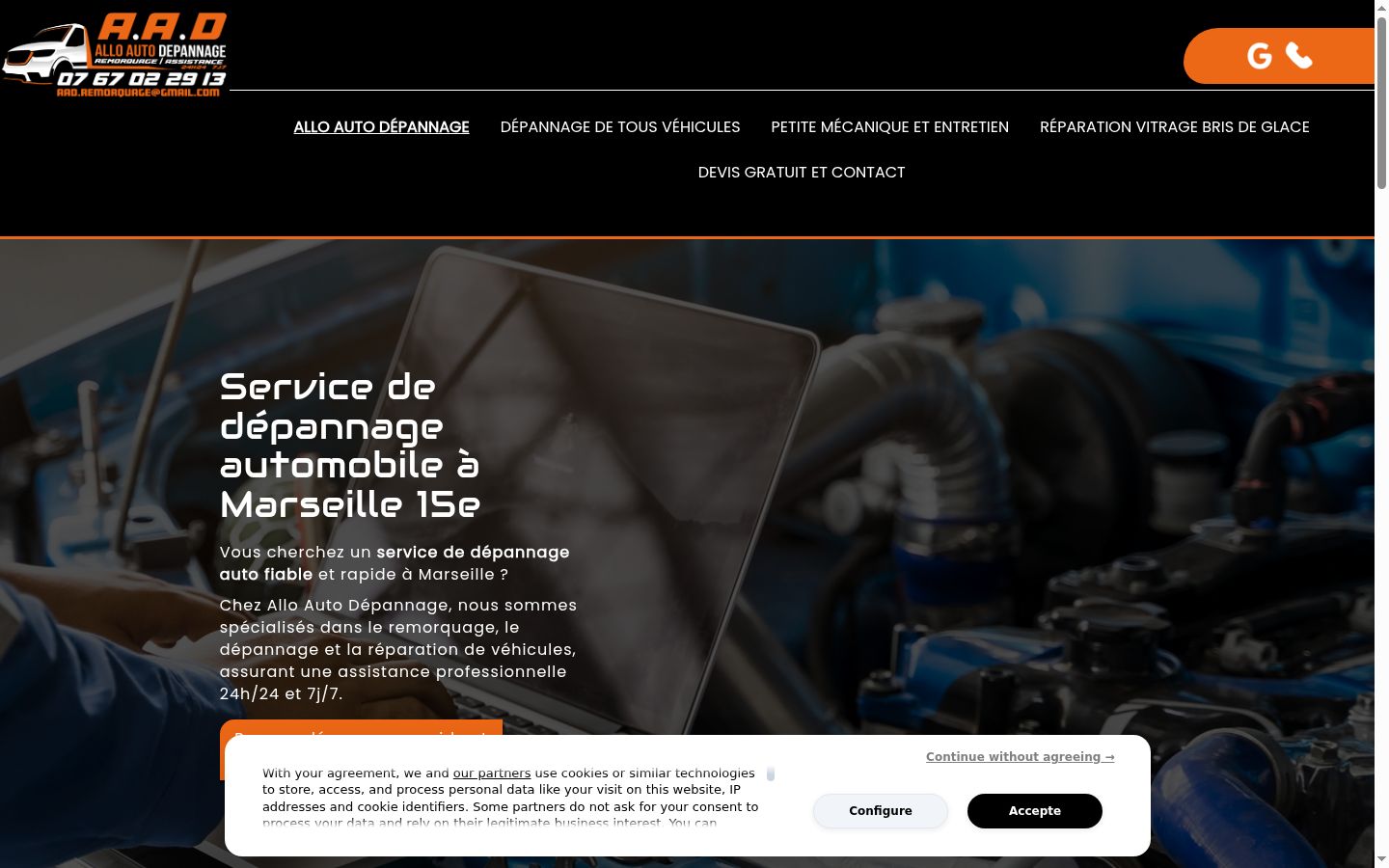 Screenshot tal-banner tal-kunsens muri qabel kwalunkwe interazzjoni
