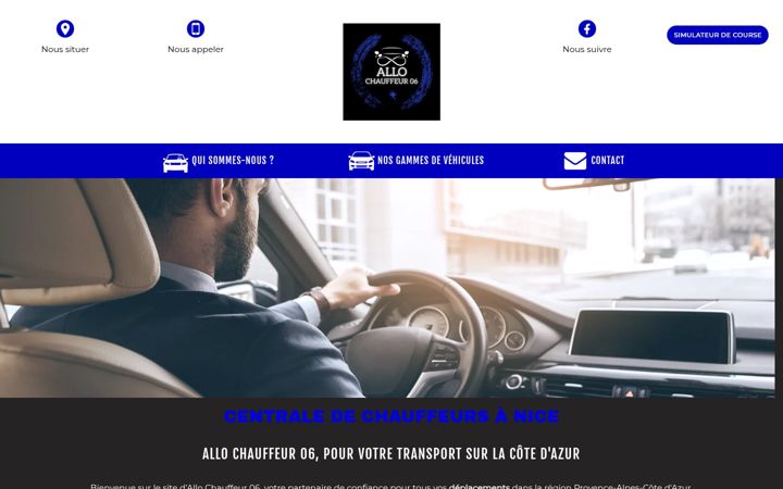 Snímek obrazovky allo-chauffeur06.fr