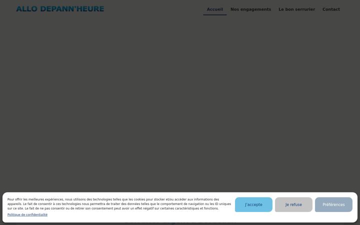 Screenshot of allo-depann-heure.com