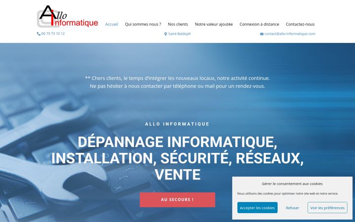 Screenshot of allo-informatique.com