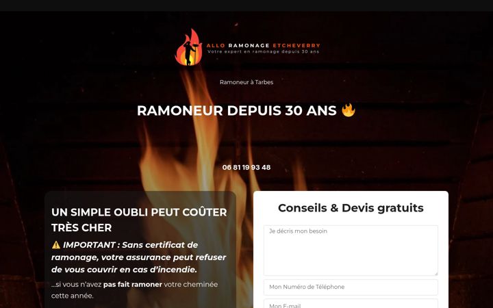 Zrzut ekranu allo-ramonage-etcheverry.fr
