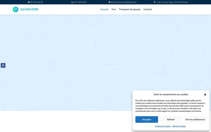 Screenshot of allo-taxis-cotiers.fr