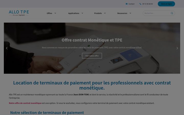 Screenshot of allo-tpe.fr