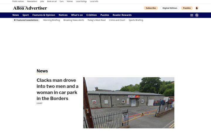 Screenshot of alloaadvertiser.com