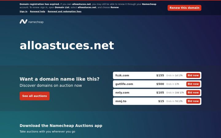 Screenshot of alloastuces.net