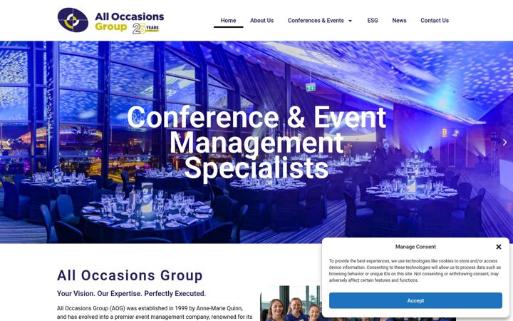 Screenshot of alloccasionsgroup.com