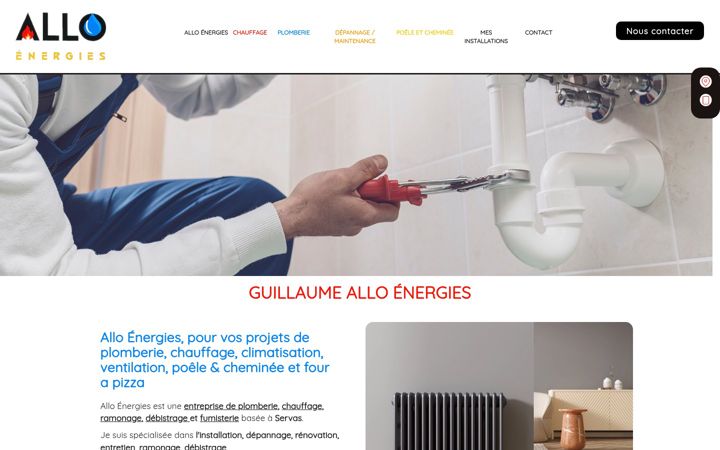 Screenshot of alloenergies.fr