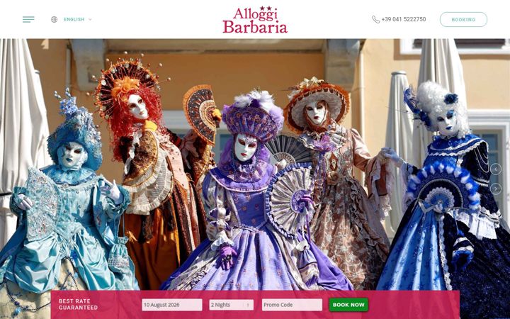Screenshot of alloggibarbaria.it